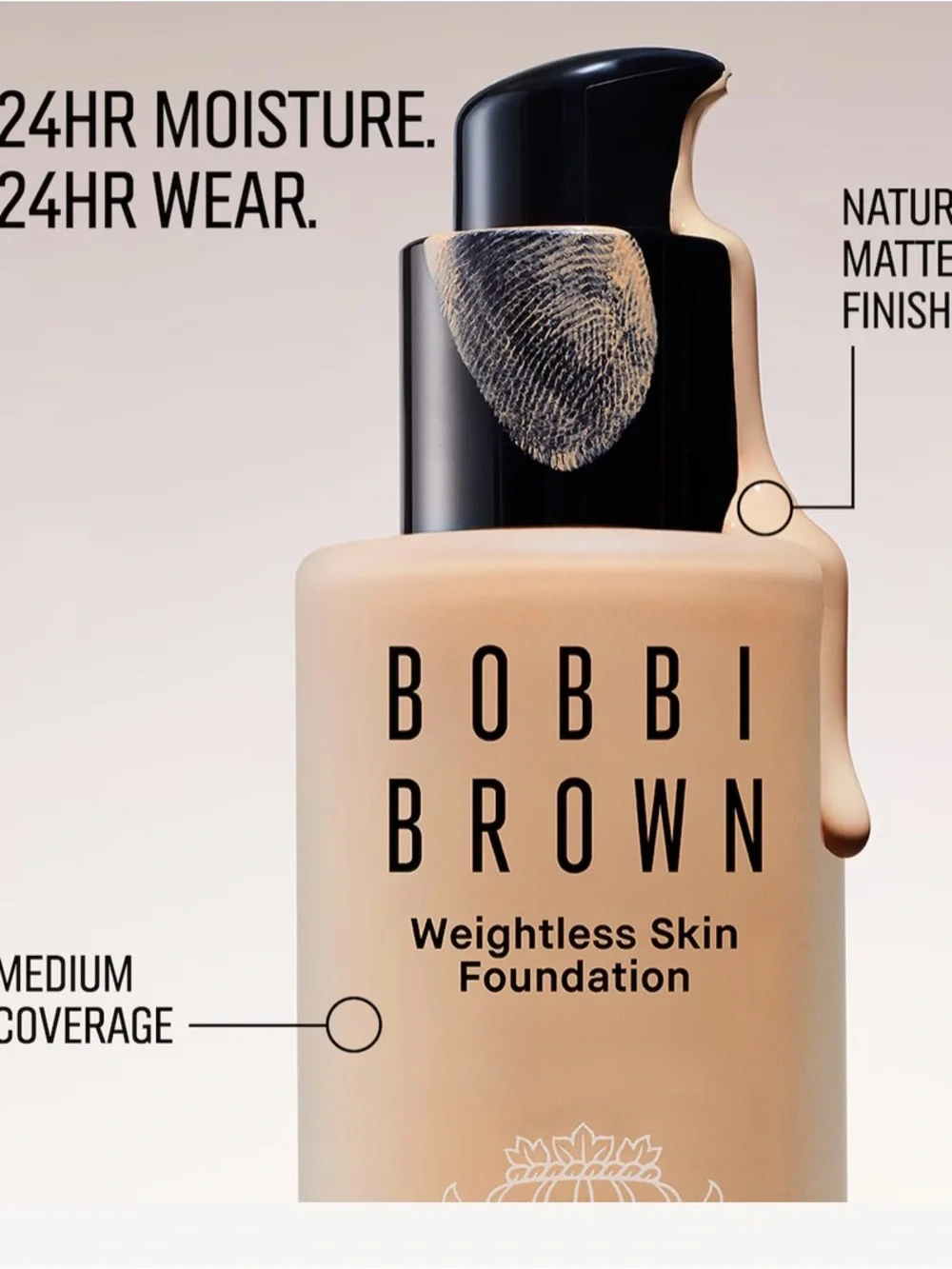 NIB Bobbi Brown Weightless Skin Foundation SPF 15 -Ivory( C-024)